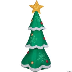 Spooky Fun Sales Store 9 10 Ft. Blow-Up Inflatable Mixed Media Christmas Tree With Built-In LED Lights Outdoor Yard Decoration