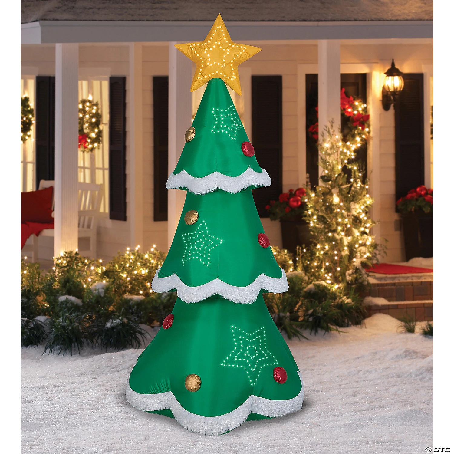 10 Ft. Blow-Up Inflatable Mixed Media Christmas Tree With Built-In LED Lights Outdoor Yard Decoration 3 10 Ft. Blow-Up Inflatable Mixed Media Christmas Tree With Built-In LED Lights Outdoor Yard Decoration - Image 3