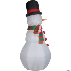 Spooky Fun Sales Store -Spooky Fun Sales Store 10 ft blow up inflatable swiveling snowman with built in led lights outdoor yard decorationss880160g a01