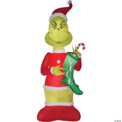 Spooky Fun Sales Store 17 108" Blow Up Inflatable Grinch With Stock Giant Outdoor Yard Decoration
