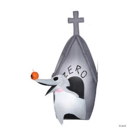 108" Giant Jack Skellington And Zero Airblown Outdoor Yard Decoration -Spooky Fun Sales Store 108 giant jack skellington and zero airblown outdoor yard decorationss221683g a01