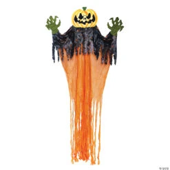 11' Hanging Haunted Pumpkin Decoration