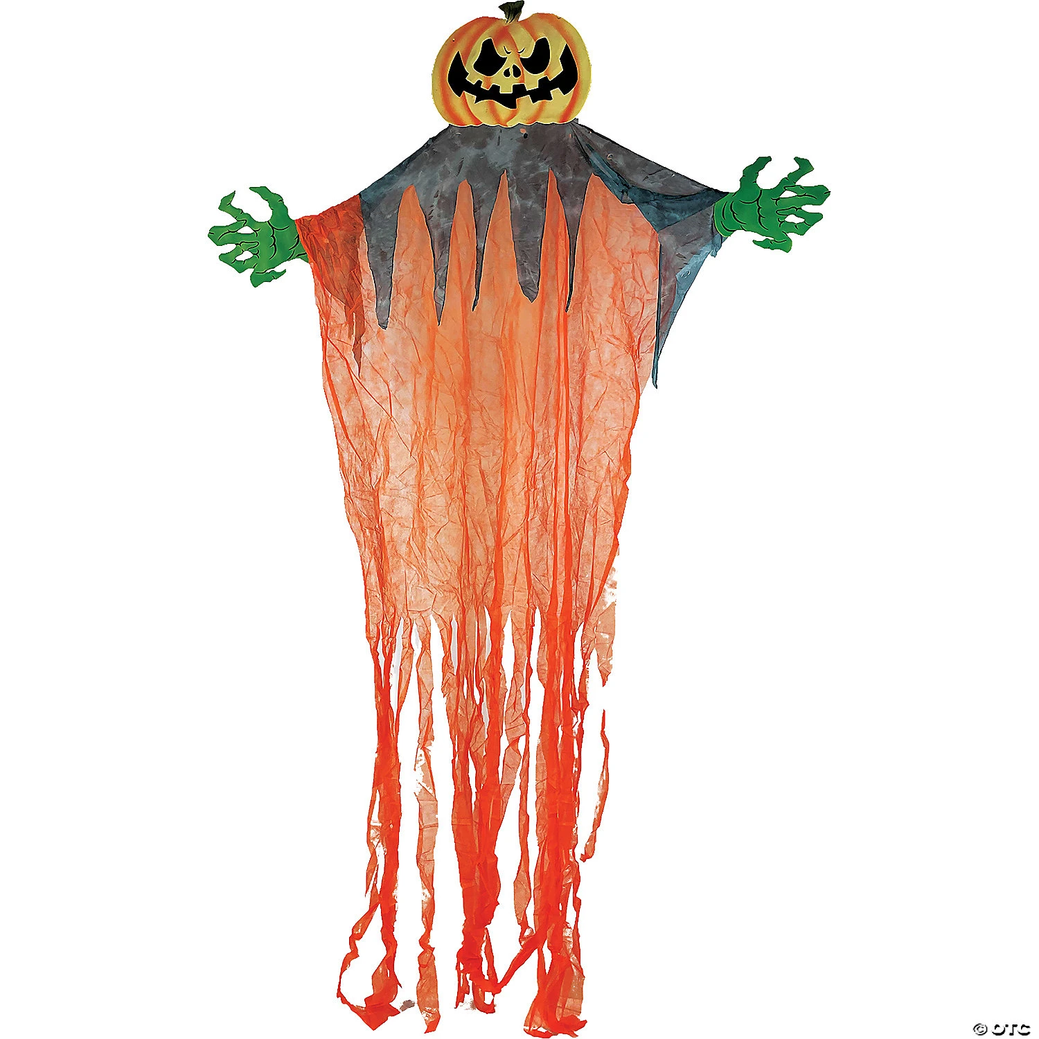 11' Hanging Haunted Pumpkin Decoration 2 11' Hanging Haunted Pumpkin Decoration - Image 2