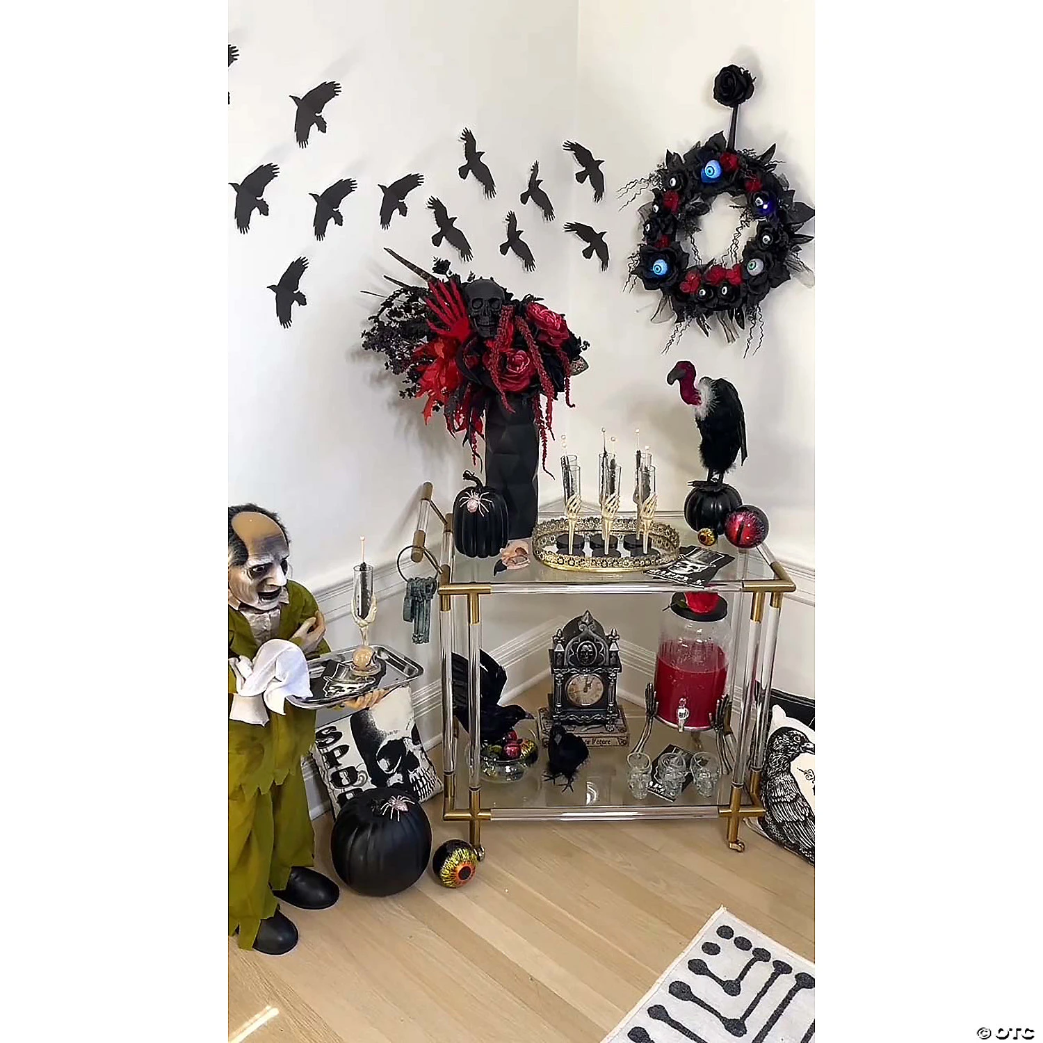 15" Lightup Eyeball Gothic Halloween Wreath 2 15" Lightup Eyeball Gothic Halloween Wreath - Image 2