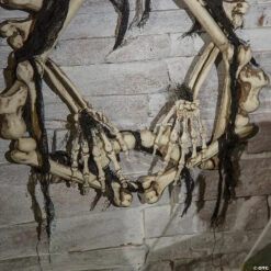 16.5" Lightup Skeleton Halloween Wreath -Spooky Fun Sales Store 16 5 lightup skeleton halloween wreathss72884 a02