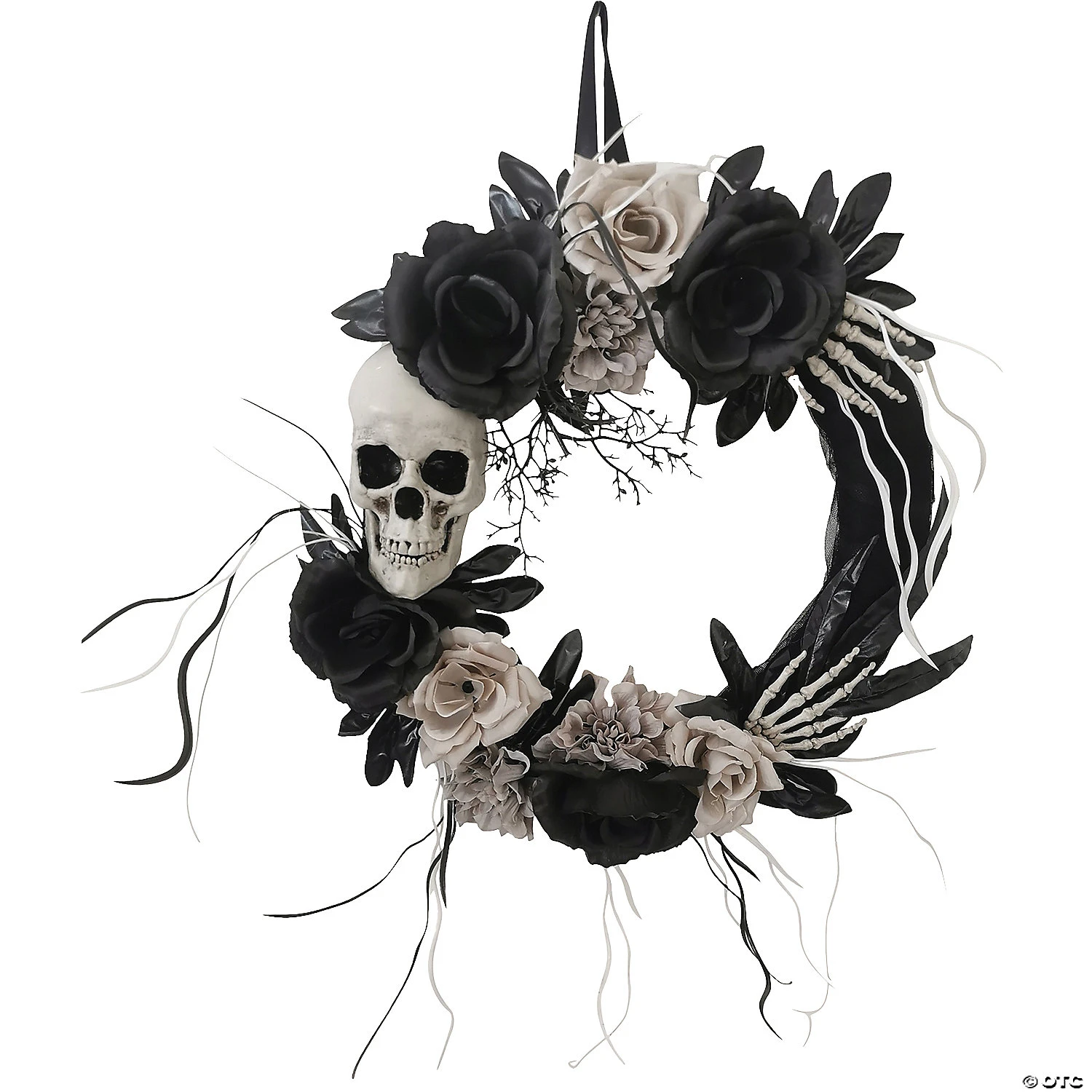 18" Skull & Roses Wreath 1 18" Skull & Roses Wreath
