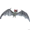 19" Gray Fanged Bat Animated Prop
