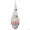 19" Light-Up Hanging Larva Head Halloween Decoration