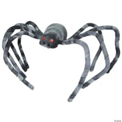 21" Black And White Spider Decoration