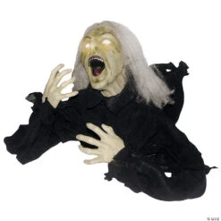 24" Groundbreaker Head Turning Witch Halloween Decoration