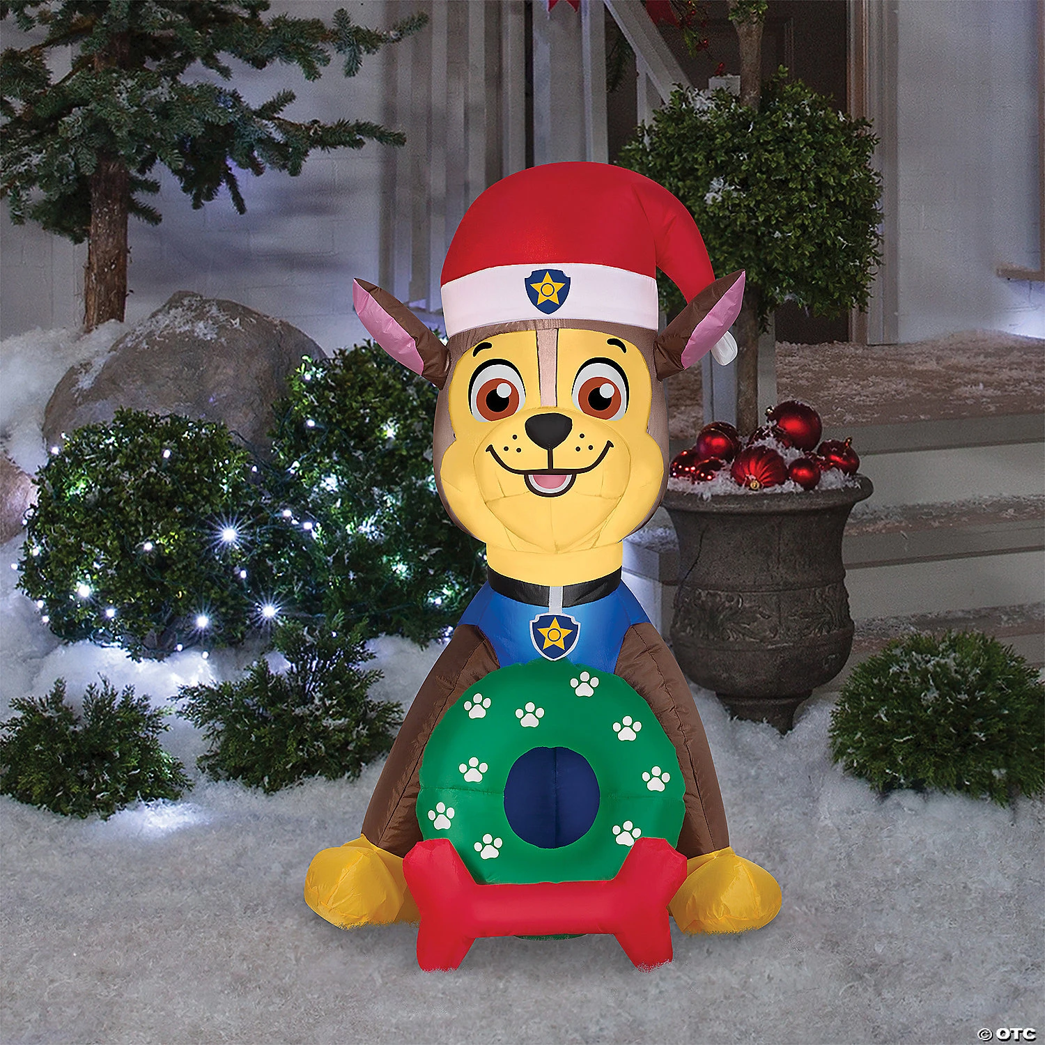 3 Ft. Blow-Up Inflatable PAW Patrol Chase Wearing Santa Hat With Built-In LED Lights Outdoor Yard Decoration 2 3 Ft. Blow-Up Inflatable PAW Patrol Chase Wearing Santa Hat With Built-In LED Lights Outdoor Yard Decoration - Image 2