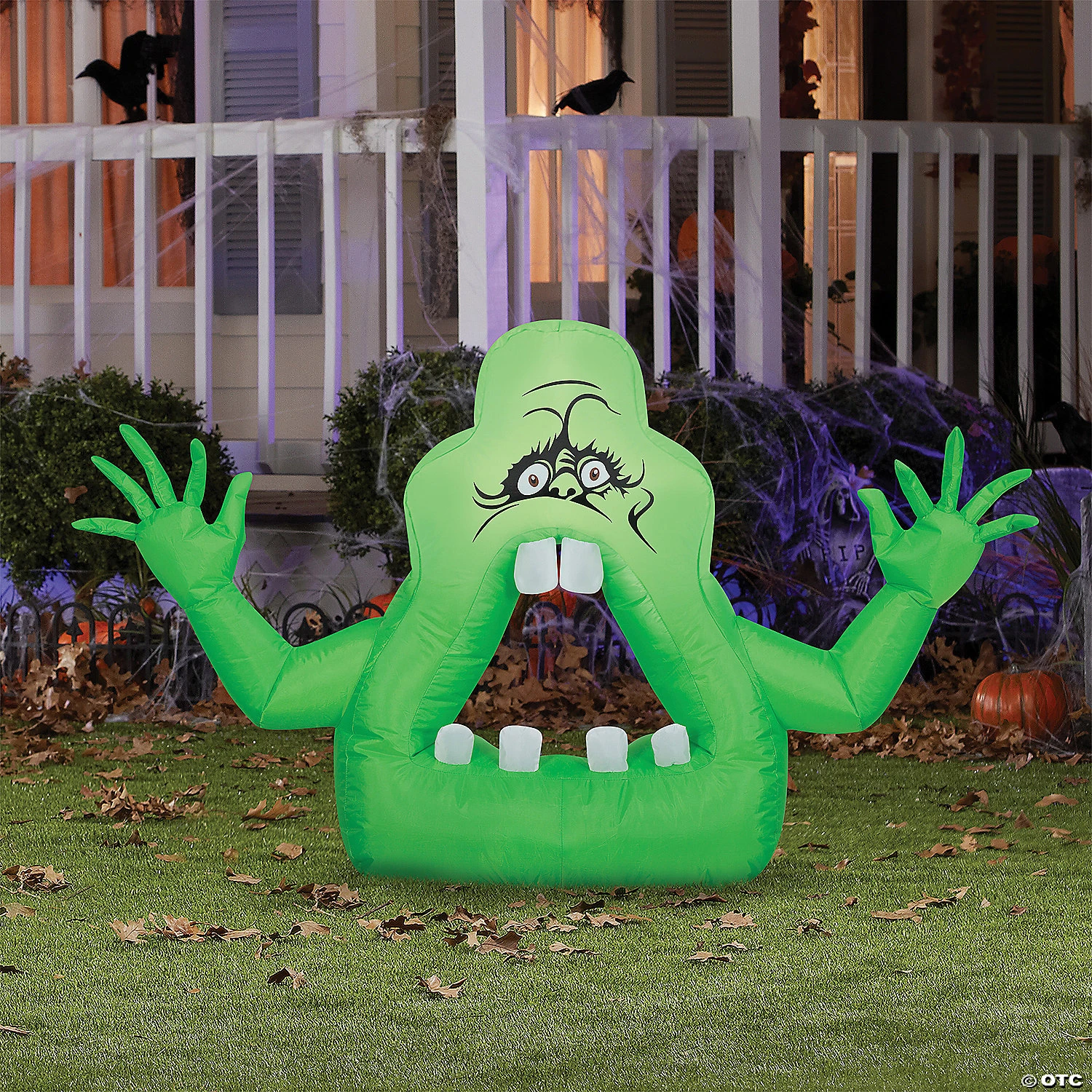 30" Blow-Up Inflatable Ghostbusters Cutie Slimer With Built-In LED Lights Outdoor Yard Decoration 2 30" Blow-Up Inflatable Ghostbusters Cutie Slimer With Built-In LED Lights Outdoor Yard Decoration - Image 2