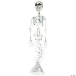 30" Mermaid Skeleton Decoration
