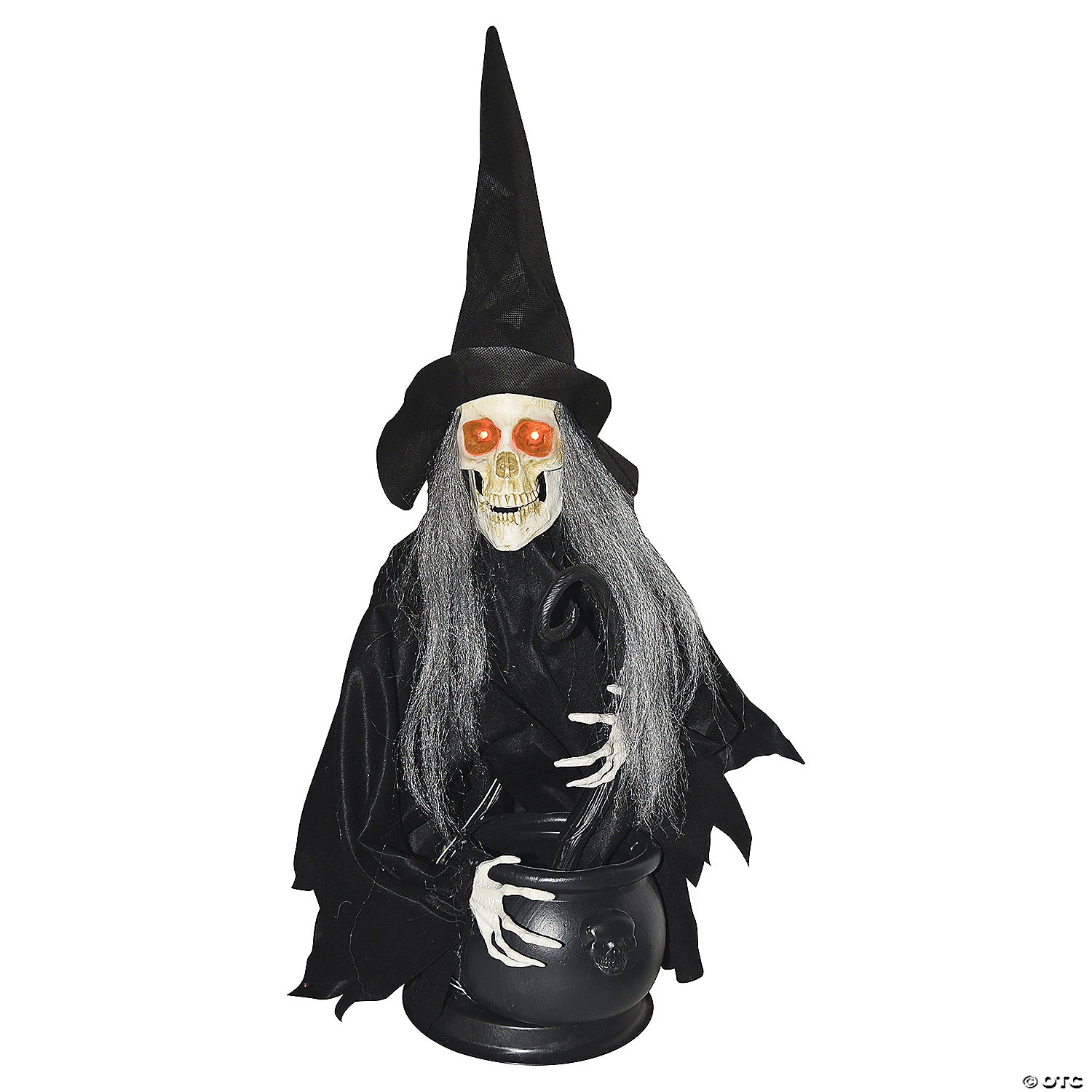 31" Animated Witch With Cauldron Halloween Decoration 1 31" Animated Witch With Cauldron Halloween Decoration