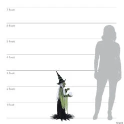 36" Fortune Teller Witch Animated Prop -Spooky Fun Sales Store 36 fortune teller witch animated propmr123485 a06