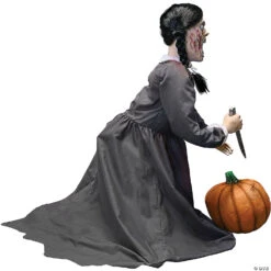 36" Lunging Pumpkin Carver Animated Prop -Spooky Fun Sales Store 36 lunging pumpkin carver animated proptt60260 a02