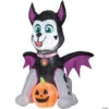 39" Blow-Up Inflatable PAW Patrol Marshal As Bat With Built-In LED Lights Outdoor Yard Decoration