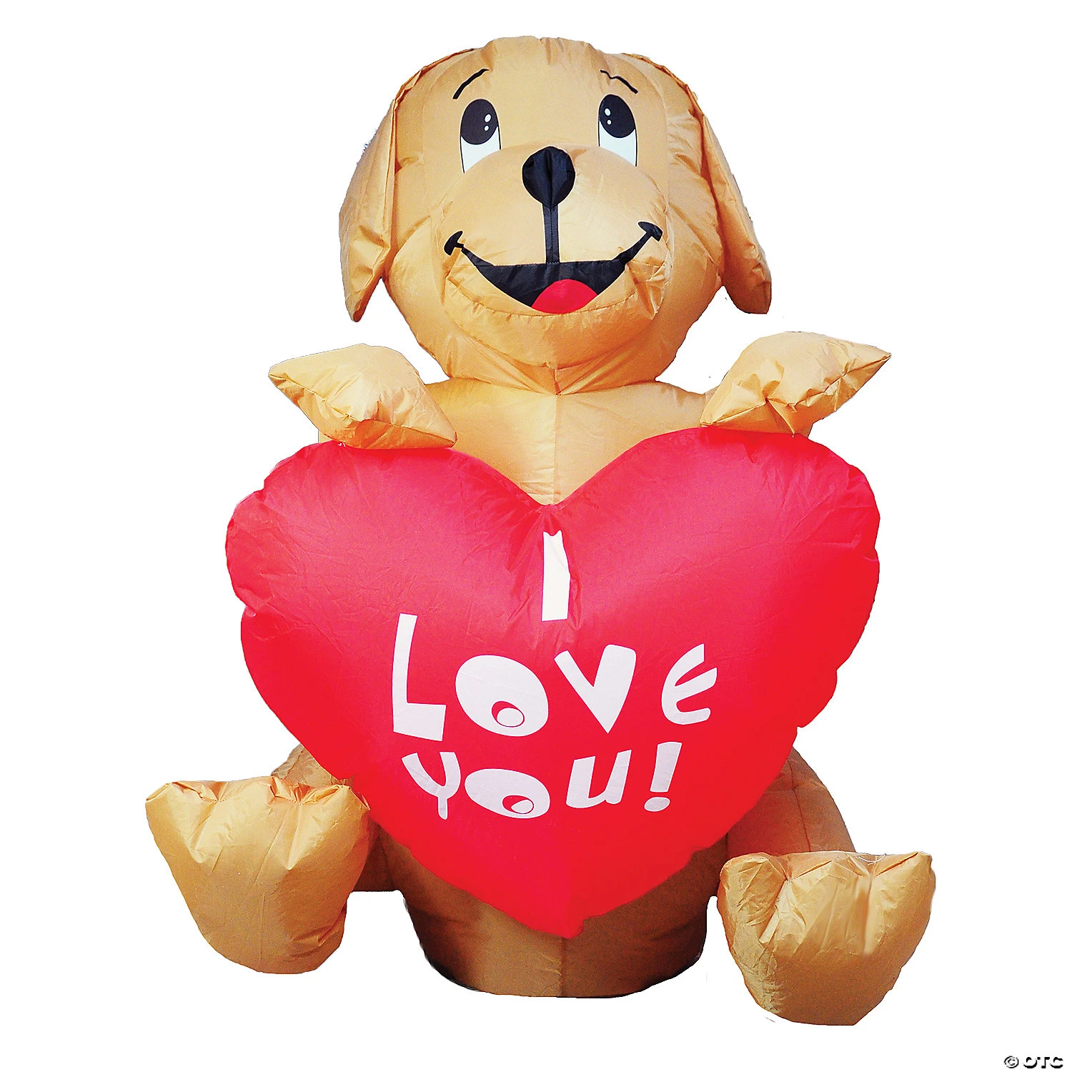 4 Ft. Inflatable Dog With Heart Outdoor Yard Decoration 1 4 Ft. Inflatable Dog With Heart Outdoor Yard Decoration