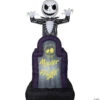 42" Blow Up Inflatable Nightmare Before Christmas Master Of Fright Jack Skellington Halloween Outdoor Yard Decoration