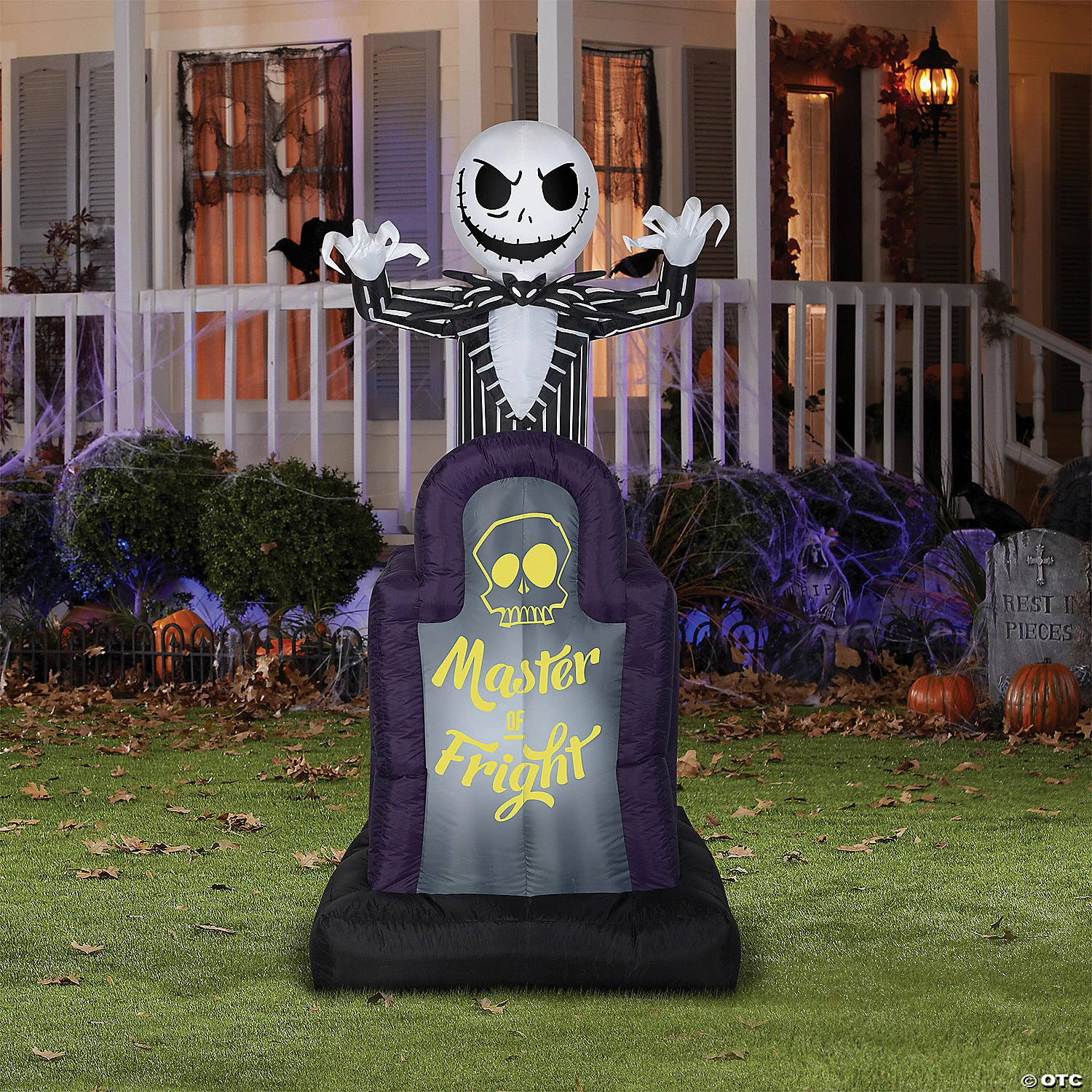 42" Blow Up Inflatable Nightmare Before Christmas Master Of Fright Jack Skellington Halloween Outdoor Yard Decoration 2 42" Blow Up Inflatable Nightmare Before Christmas Master Of Fright Jack Skellington Halloween Outdoor Yard Decoration - Image 2