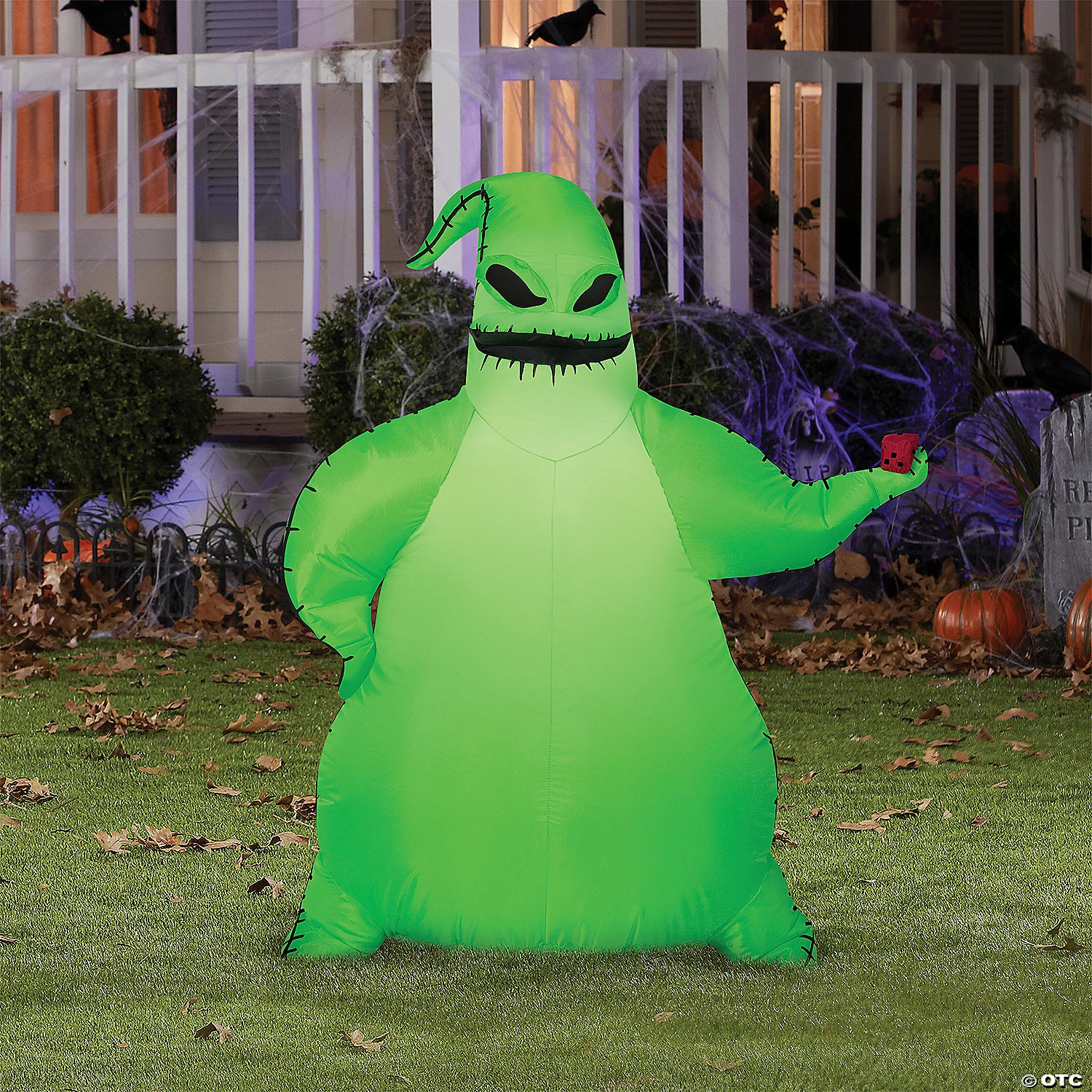 42" Green Oogie Boogie Airblown Outdoor Yard Decoration 2 42" Green Oogie Boogie Airblown Outdoor Yard Decoration - Image 2