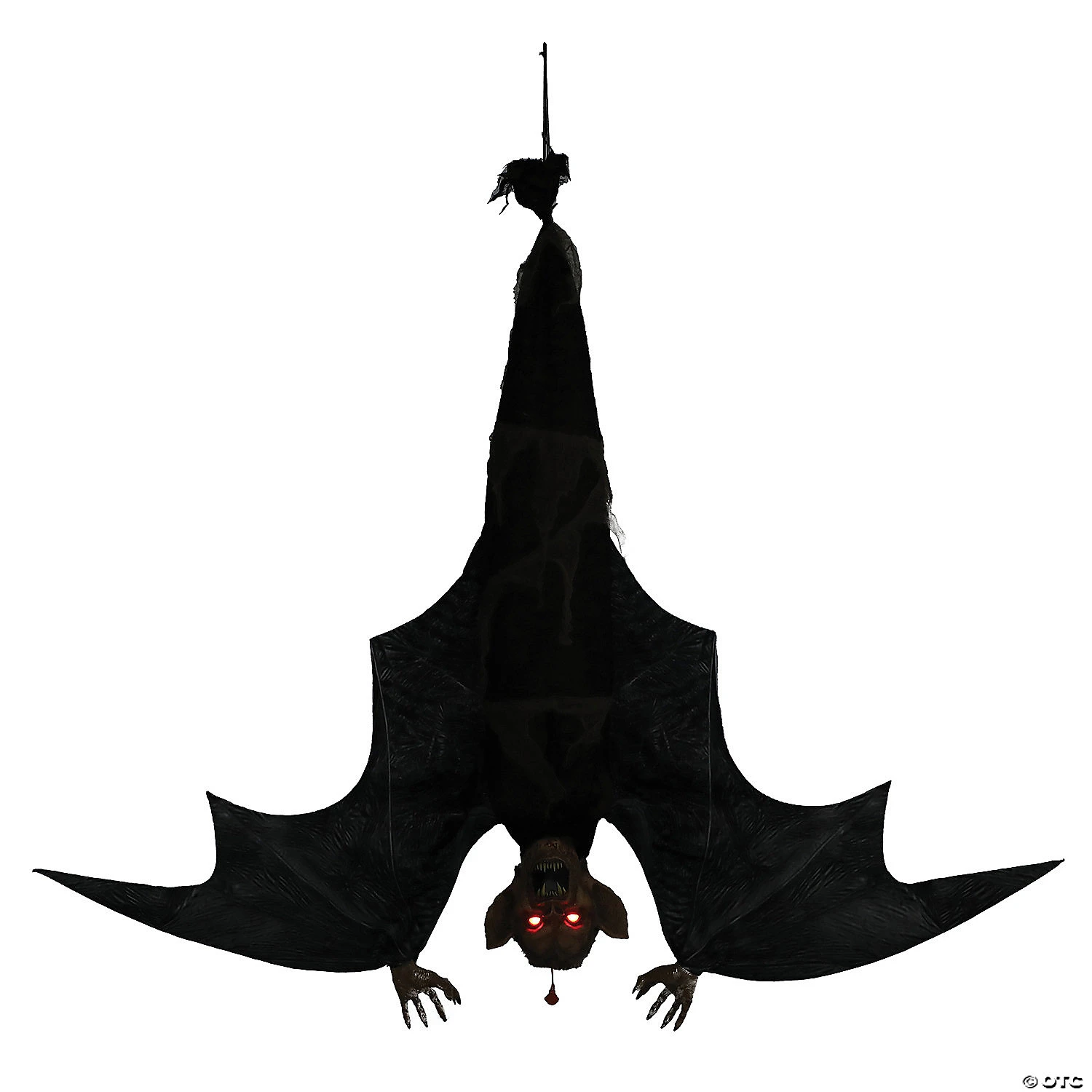 46" Menacing Hanging Bat Halloween Decoration 2 46" Menacing Hanging Bat Halloween Decoration - Image 2