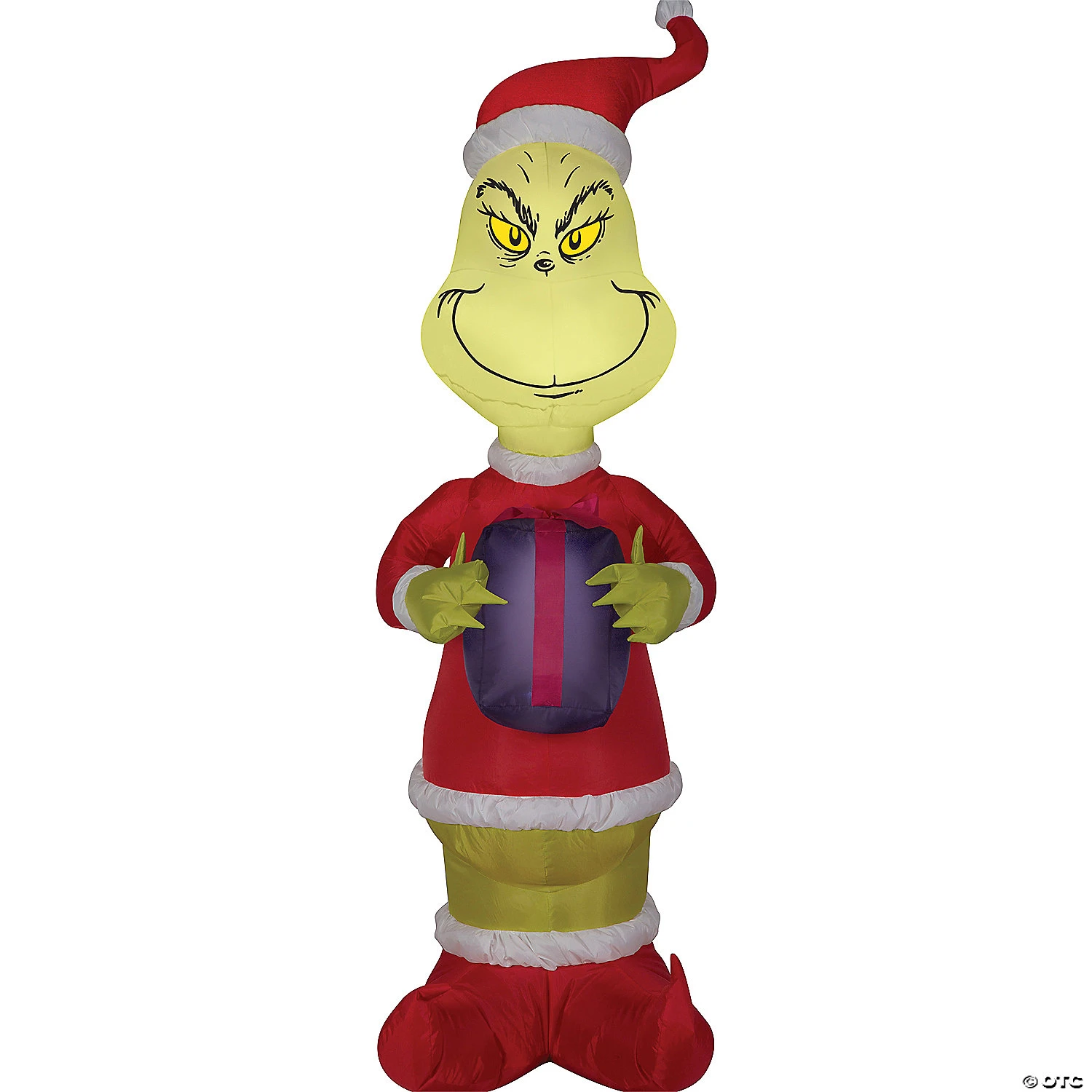 48" Blow Up Inflatable Dr. Seuss™ The Grinch With Present Outdoor Yard Decoration 1 48" Blow Up Inflatable Dr. Seuss™ The Grinch With Present Outdoor Yard Decoration