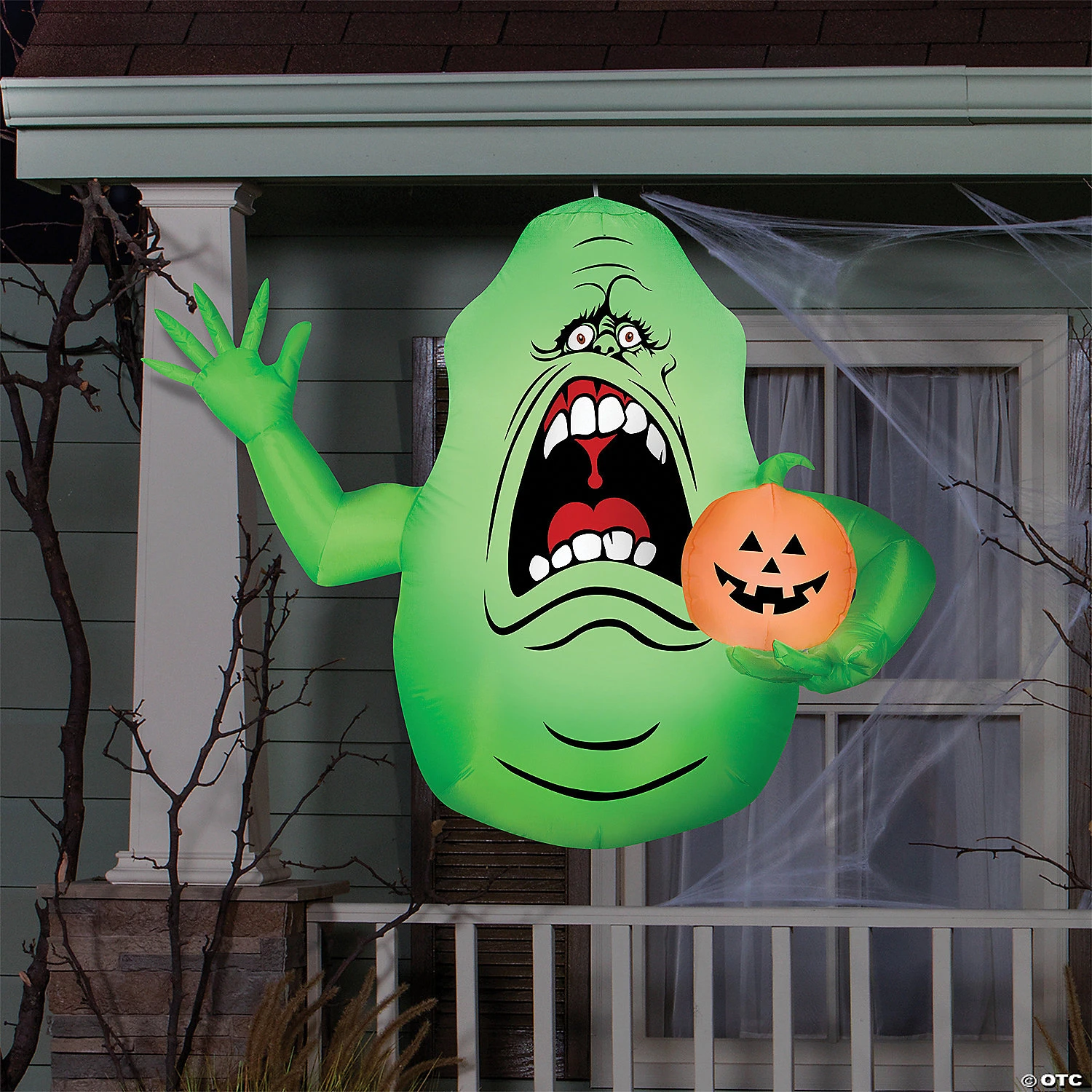 5 Ft. Blow-Up Inflatable Ghostbusters Hanging Slimer With Built-In LED Lights Outdoor Yard Decoration 2 5 Ft. Blow-Up Inflatable Ghostbusters Hanging Slimer With Built-In LED Lights Outdoor Yard Decoration - Image 2