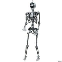 5' Steel Gray Skeleton Halloween Decoration