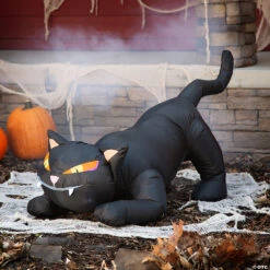 50" Blow Up Inflatable Black Cat Outdoor Halloween Yard Decoration 4 50" Blow Up Inflatable Black Cat Outdoor Halloween Yard Decoration -Spooky Fun Sales Store 50 blow up inflatable black cat outdoor halloween yard decorationss64911g a01