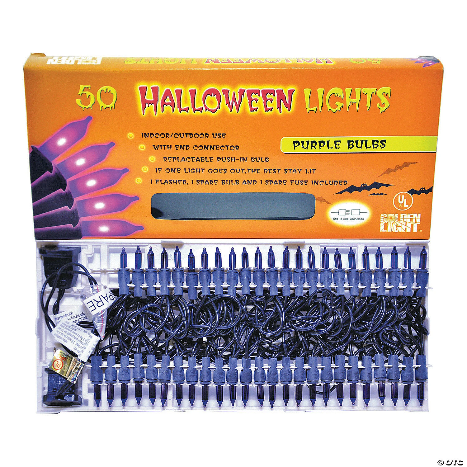 50-Count UL Purple Halloween String Lights 1 50-Count UL Purple Halloween String Lights