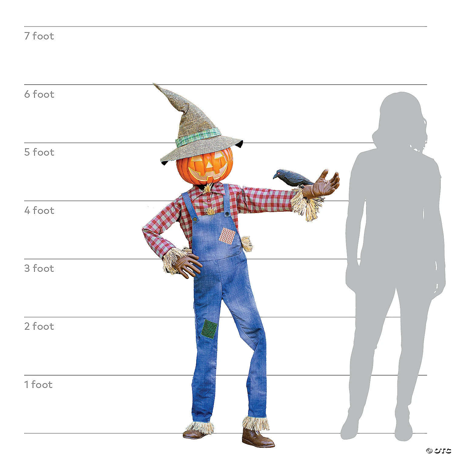 6 Ft. Animated Whimsical Scarecrow 2 6 Ft. Animated Whimsical Scarecrow - Image 2