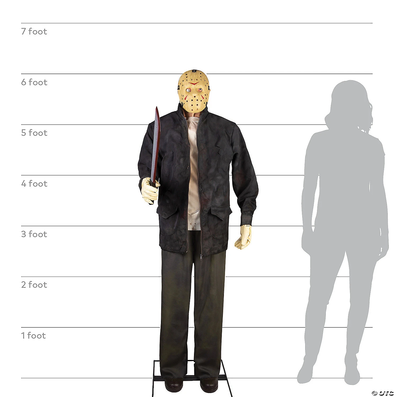 6 Ft. Life-Size Jason Voorhees Animated Prop Decoration 2 6 Ft. Life-Size Jason Voorhees Animated Prop Decoration - Image 2