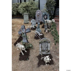 6 Piece Tombstone Kit -Spooky Fun Sales Store 6 piece tombstone kitss76271 a02