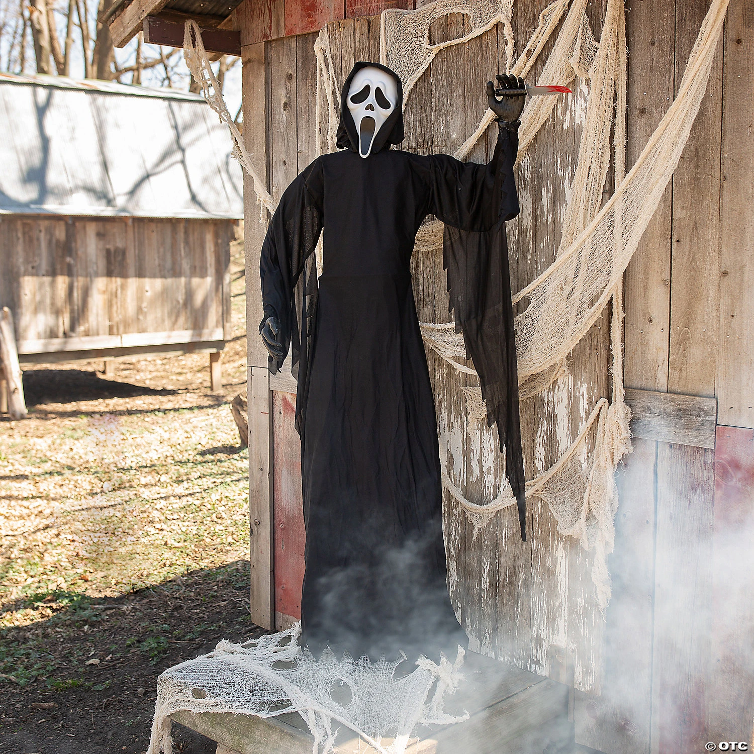 6' Scream Ghostface With Knife Decoration 1 6' Scream Ghostface With Knife Decoration
