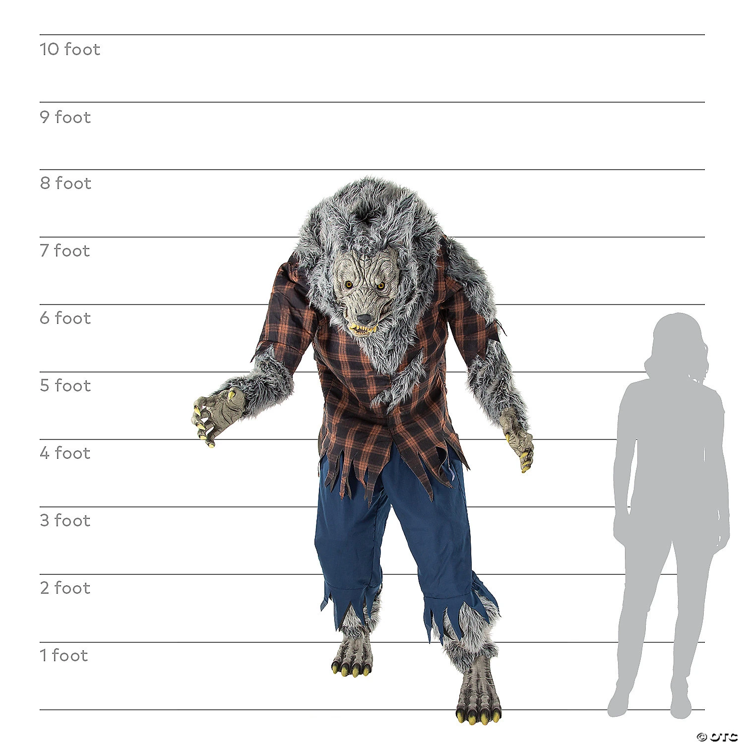 7.5' Animated Hulking Werewolf 3 7.5' Animated Hulking Werewolf - Image 3