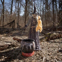 7' Cauldron Cat-Tastrophe Animated Prop Decoration -Spooky Fun Sales Store 7 cauldron cat tastrophe animated prop decorationmr124457 a02