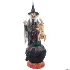 7' Cauldron Cat-Tastrophe Animated Prop Decoration -Spooky Fun Sales Store 7 cauldron cat tastrophe animated prop decorationmr124457 a03