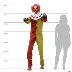7' Pesky The Clown Animated Halloween Decoration -Spooky Fun Sales Store 7 pesky the clown animated halloween decorationmr125065 a06
