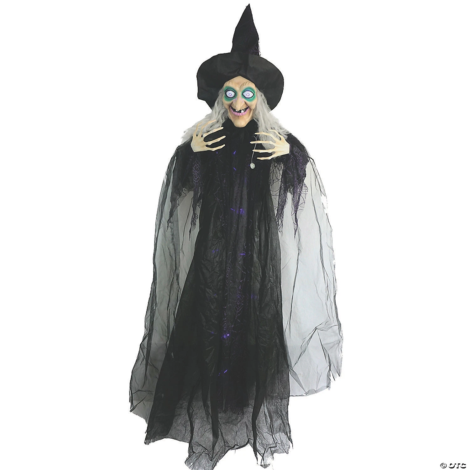 72" Animated Hanging Witch Halloween Decoration 1 72" Animated Hanging Witch Halloween Decoration