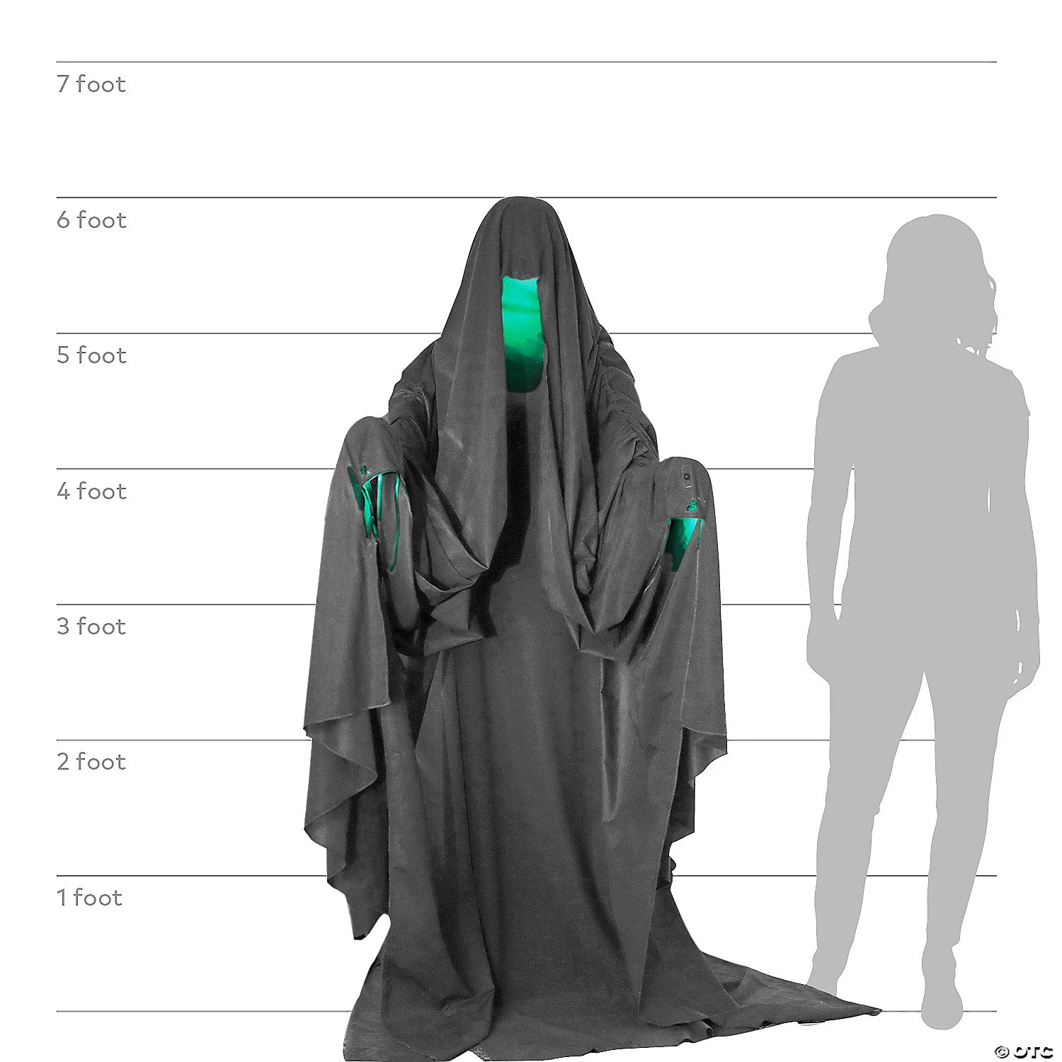 72" Hooded Phantom Animated Prop 5 72" Hooded Phantom Animated Prop - Image 5