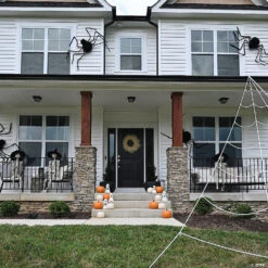 80" Black Furry Spider Decoration -Spooky Fun Sales Store 80 black furry spider decorationss45879 a05