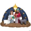 Airblown® Snowy Night Nativity Scene 78" Inflatable Christmas Outdoor Yard Decor