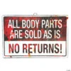 All Body Parts Are Sold As Is Halloween Decoration
