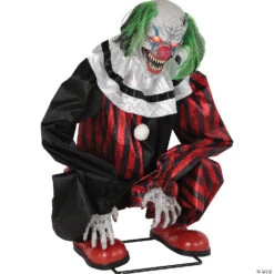 Animated Crouching Red Clown Prop -Spooky Fun Sales Store animated crouching red clown propmr124650 a03