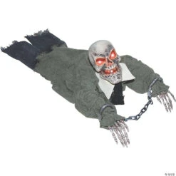 Animated Light-Up Crawling Ghoul Halloween Decoration