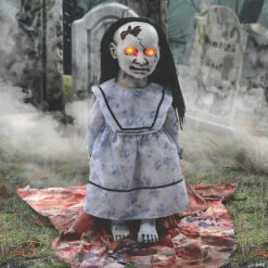 Animated Lunging Graveyard Baby Decoration