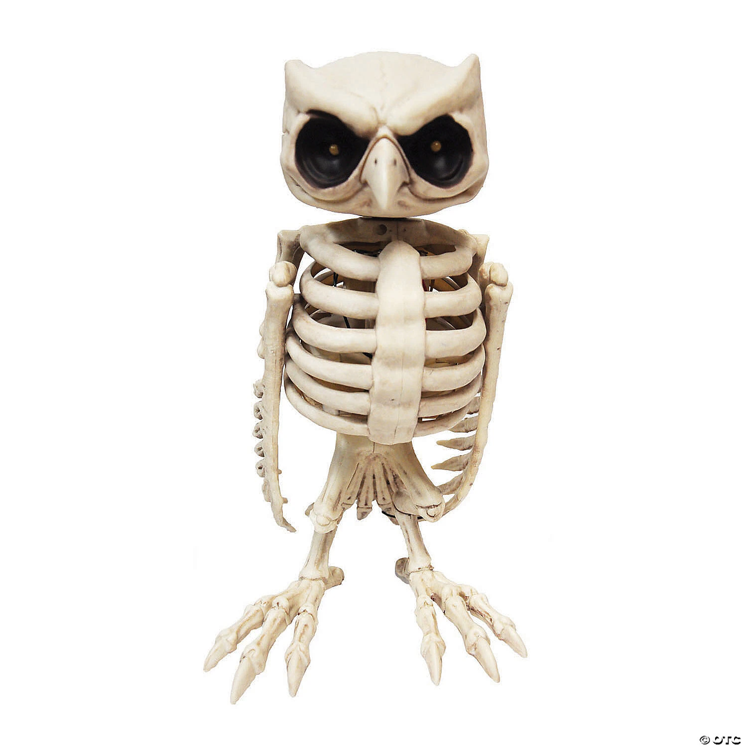 Animated Owl Skeleton Halloween Decoration 1 Animated Owl Skeleton Halloween Decoration