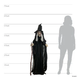 Animated Witch With Cane 3 Animated Witch With Cane -Spooky Fun Sales Store animated witch with caness62772 a06