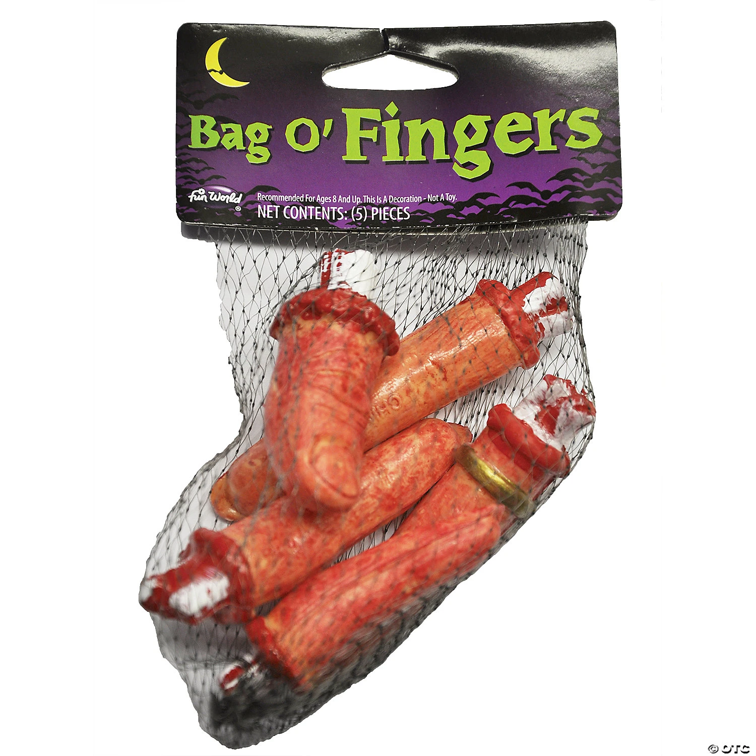 Bag O' Fingers Halloween Decoration - 5 Pc. 2 Bag O' Fingers Halloween Decoration - 5 Pc. - Image 2